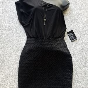 EXPRESS One Shoulder Bandage dress